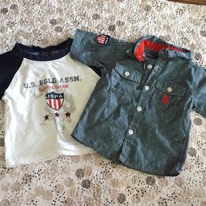 NWOT US Polo Assn. 18M Shirt Bundle
